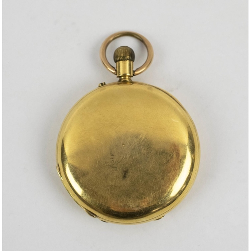 6 - VICTORIAN 18CT GOLD POCKET WATCH, London 1883, the movement inscribed Bryer & Sons, London, white en... 