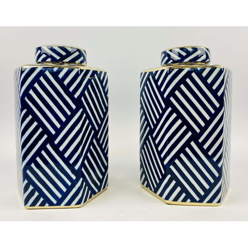 574 - GINGER JARS, a pair, glazed ceramic, 32cm H x 20cm diam. (2)