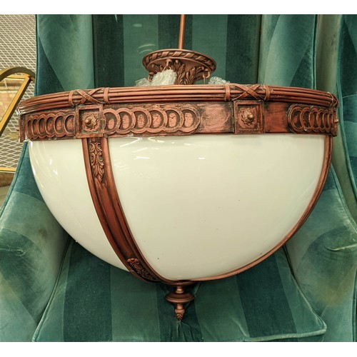 496 - CHELSOM CEILING LIGHT, 110cm drop approx.