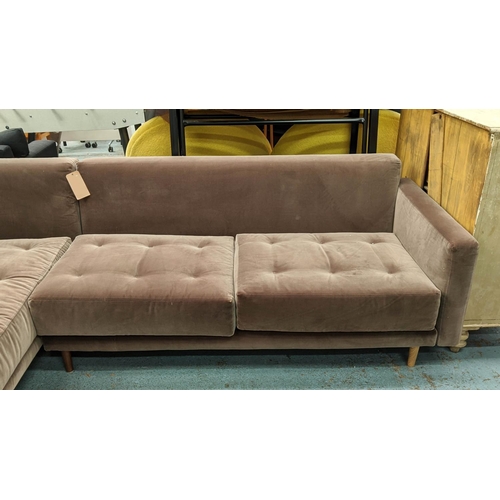 561 - CASE METROPOLIS SOFA BY MATTHEW HILTON, 255cm x 190cm x 75cm.