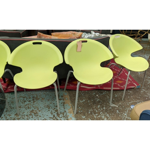 563 - DRIADE MONO CHAIRS BY SHAUN FYNN, a set of four, 76cm H. (4)