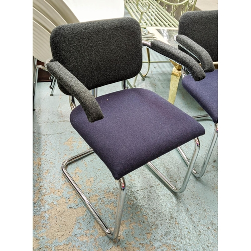 645 - KNOLL CESCA CHAIRS BY MARCEL BREUER, a set of four, 80cm H. (4)