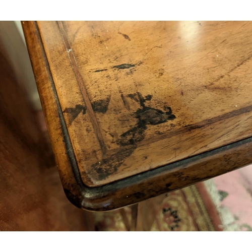 164 - SIDE TABLE, 51cm W x 74cm H x 38cm D, George III mahogany with frieze drawer.