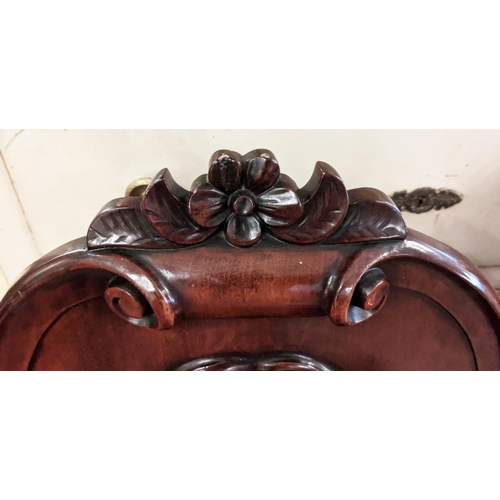 165 - HALL CHAIR, 46cm W x 91cm H, Victorian mahogany and one other similar. (2)