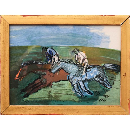 76 - AFTER RAOUL DUFY (French, 1877 – 1953) 'At the Races', 1957, a pair of wood engravings, suite 'Centa... 