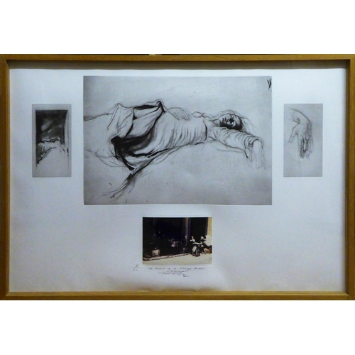 59 - ERNEST PIGNON ERNEST (French, b.1942) 'La Mort de la Vierge, Napoli', 1997, three plates of etching ... 