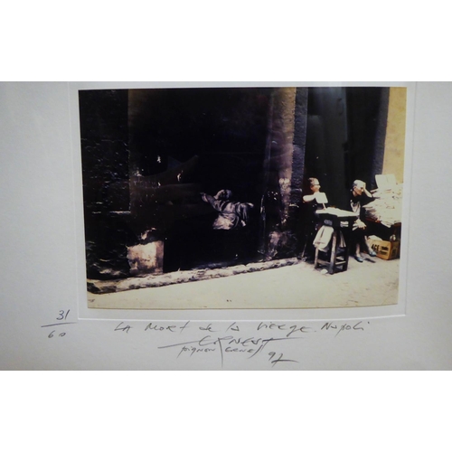 59 - ERNEST PIGNON ERNEST (French, b.1942) 'La Mort de la Vierge, Napoli', 1997, three plates of etching ... 