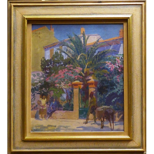 64 - WALTER BAYES (British 1869 – 1956) 'Villas at Le Lavandon', oil on board, signed upper left, acquire... 