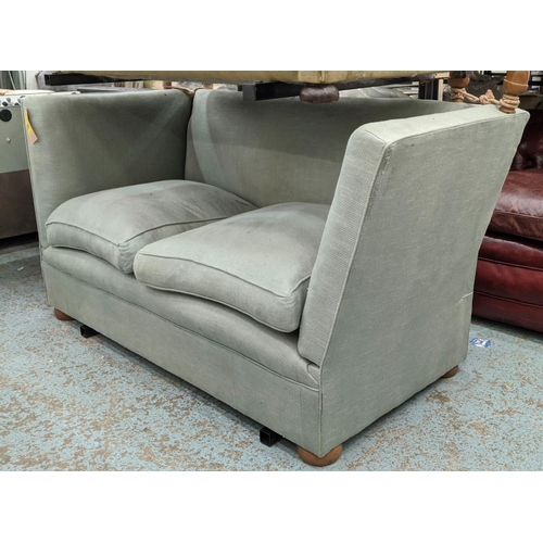 586 - KNOLE SOFA, 192cm x 84cm x 104cm H. blue.