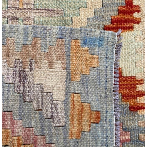 103 - ANATOLIAN KILIM LONG RUNNER, 687cm x 60cm.