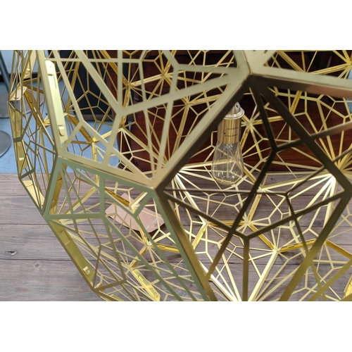 387 - TOM DIXON HANGING LAMP, 70cm W.