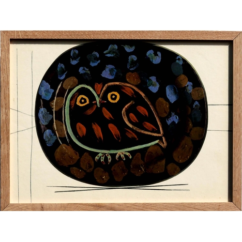 69 - After PABLO PICASSO (Spanish, 1881 – 1973) 'La Chouette et Oiseau', a pair of quadrichromes, study f... 