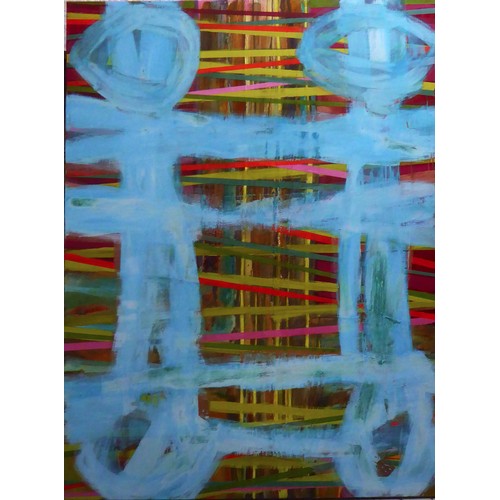 65 - GINETTE FIANDACA 'N.50', oil on canvas, signed and titled verso, 152cm x 122cm.