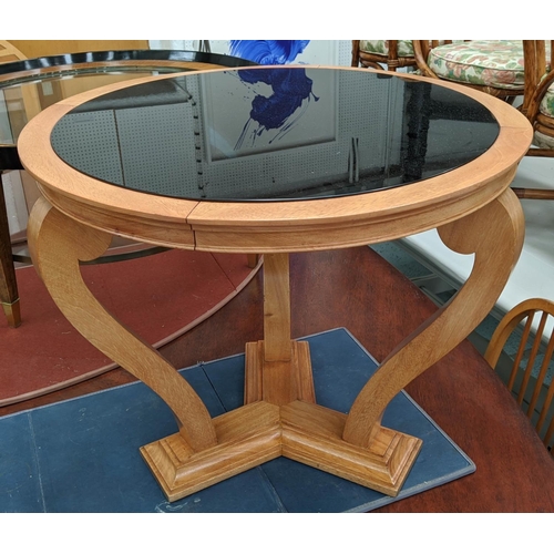 554 - LOW TABLE, 75cm diam. x 60.5cm H, vintage French.