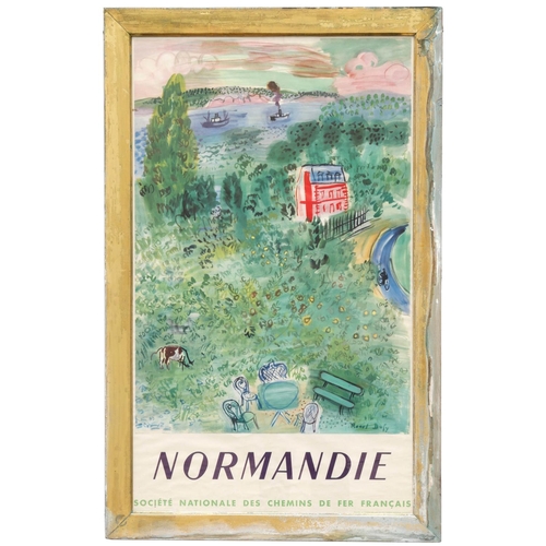 100 - RAOUL DUFY (French, 1877 – 1953) 'Normandie', vintage lithographic poster, signed in the plate, publ... 