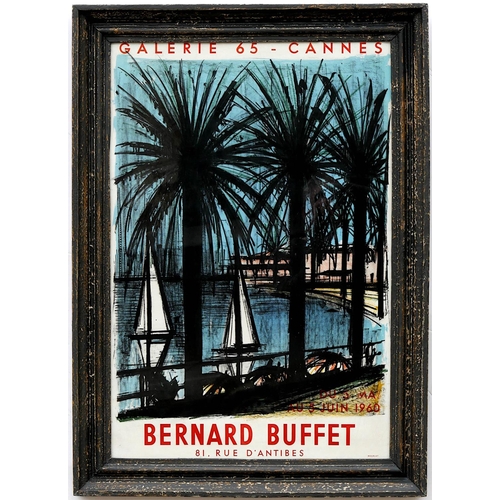 104 - BERNARD BUFFET (French, 1928 – 1999) 'Cannes', original poster, printed by Mourlot in 1960, 77cm x 5... 