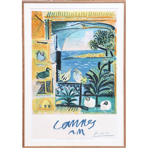 105 - PABLO PICASSO (Spanish, 1881 - 1973) 'Cannes AM', original lithographic poster by Mourlot for the Fr... 