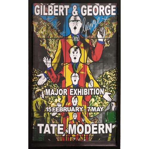 116 - GILBERT AND GEORGE (British, b.1943 and b.1942) 'Tate Modern', full colour screenprint, signed, 75cm... 