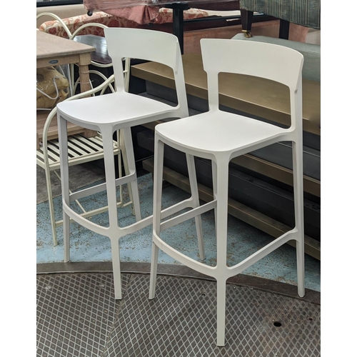 553 - CALLIGARIS SKIN BAR STOOLS, a pair, by Archirivolto, 104cm H. (2)