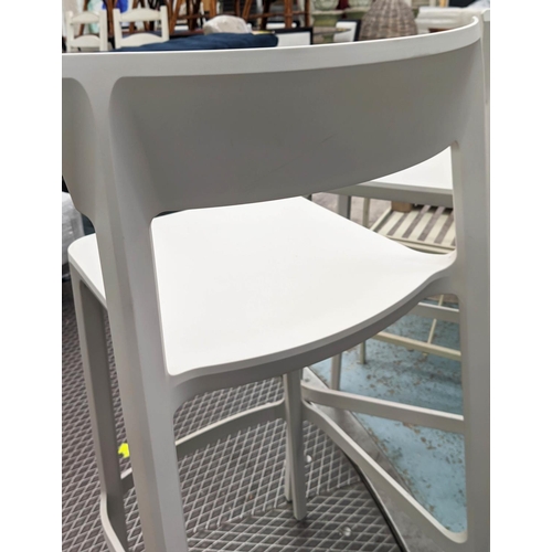 553 - CALLIGARIS SKIN BAR STOOLS, a pair, by Archirivolto, 104cm H. (2)