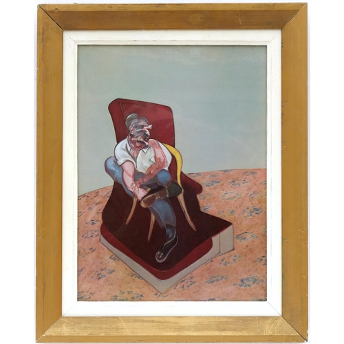 98 - FRANCIS BACON (British, 1909 – 1992) 'Portrait of Lucian Freud', 1956, a triptych of offset lithogra... 