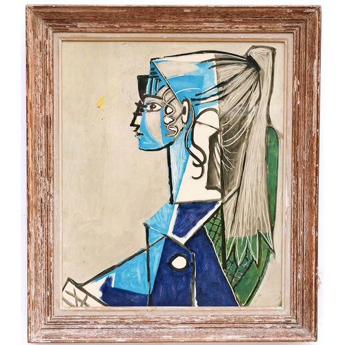 99 - PABLO PICASSO (Spanish, 1881 - 1973) 'Sylvette', print on board, 55cm x 45cm, in a vintage French fr... 