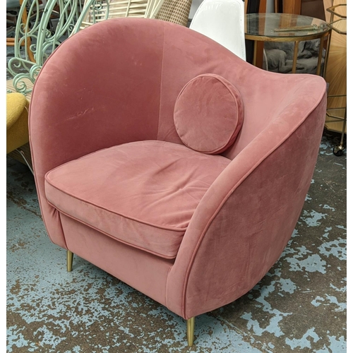 KOOPER ACCENT ARMCHAIR, 99cm W x 83cm H recycled velvet.