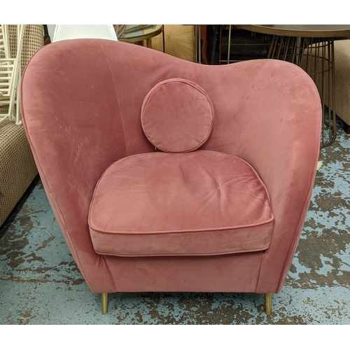 KOOPER ACCENT ARMCHAIR, 99cm W x 83cm H recycled velvet.