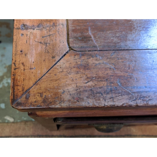 245 - CHINESE SIDE CABINET, 52cm x 44cm x 72cm H, 19th century rosewood and firwood with two drawers above... 