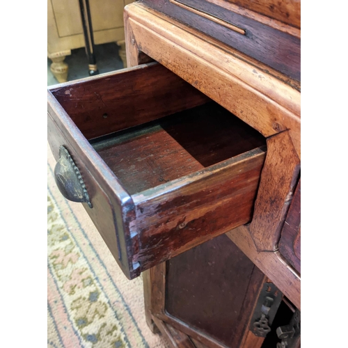 245 - CHINESE SIDE CABINET, 52cm x 44cm x 72cm H, 19th century rosewood and firwood with two drawers above... 