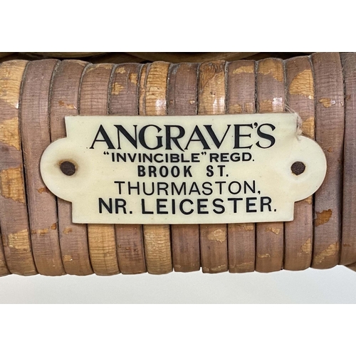 261 - CONSERVATORY ARMCHAIRS, a pair 1950s, rattan framed, woven and cane bound by 'Angraves Leicster', 54... 