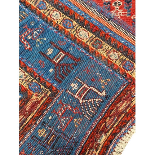 87 - FINE PERSIAN GABBEH CARPET, 301cm x 217cm.