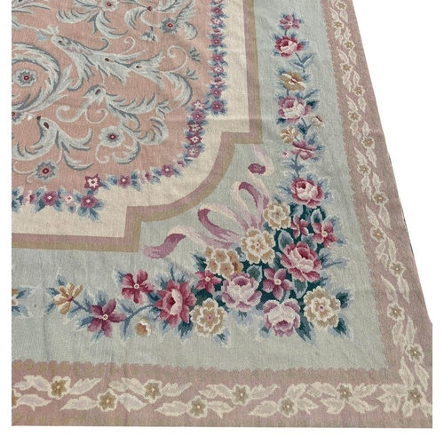 88 - FINE AUBUSSON NEEDLEPOINT CARPET, 420cm x 294cm.