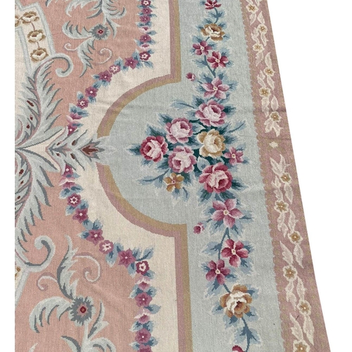 88 - FINE AUBUSSON NEEDLEPOINT CARPET, 420cm x 294cm.