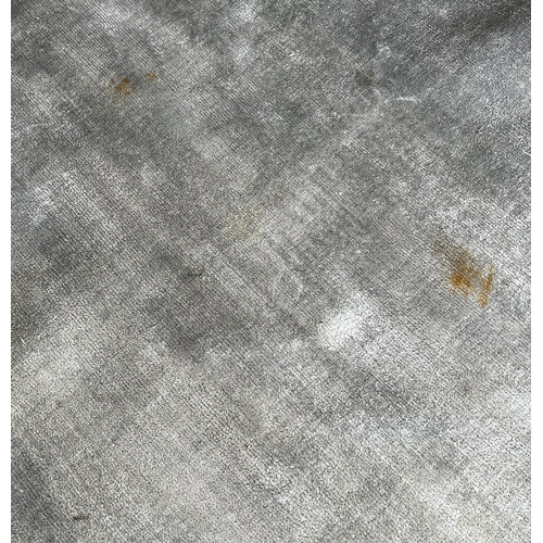 573 - CONTEMPORARY SILVER CARPET, 297cm x 196cm.