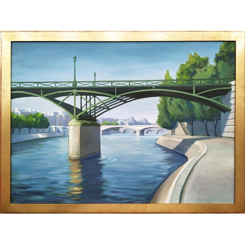 37 - TONY PETERS, Pont Nguf, oil on canvas, 70cm x 95cm, signed framed.