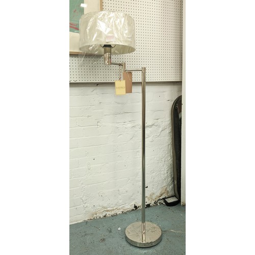 523 - LAUREN RALPH LAUREN FLOOR LAMP, swing arm design, with shade, 142cm H.