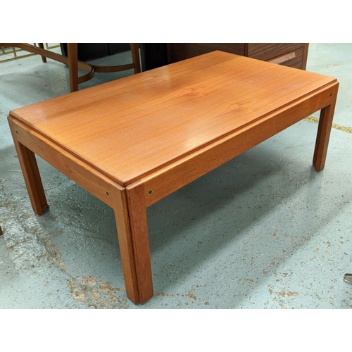 555 - SILKEBORG PLEXUS TABLE BY ILLUM WIKKELSO, 91cm x 57cm x 36cm.