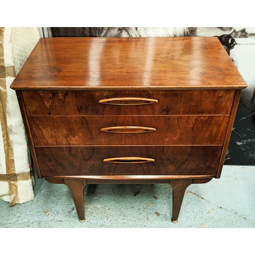 536 - SECRETAIRE, 78cm x 62cm x 82cm, vintage mid 20th century, with pull out and rise up mechanism.