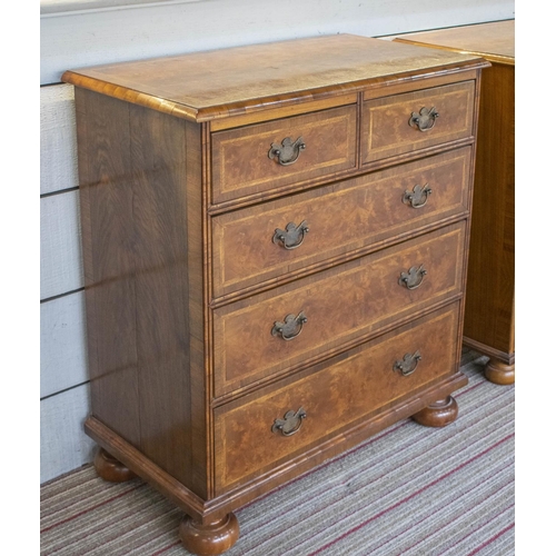 320 - CHESTS, both 80cm W x 44cm D, one 90cm H, the other 87cm H, a matched pair, late 20th century Queen ... 