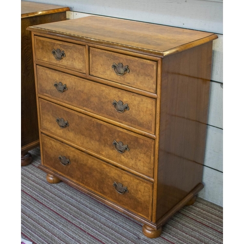 320 - CHESTS, both 80cm W x 44cm D, one 90cm H, the other 87cm H, a matched pair, late 20th century Queen ... 