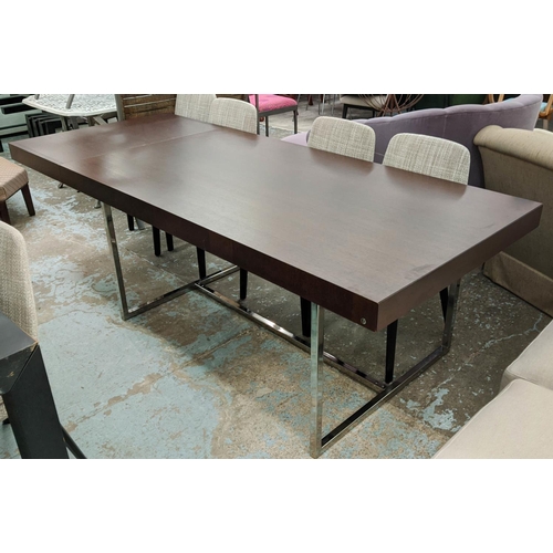 362 - CALLIGARIS DINING TABLE, extendable design, 300cm x 100cm x 76cm extended.