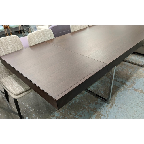 362 - CALLIGARIS DINING TABLE, extendable design, 300cm x 100cm x 76cm extended.