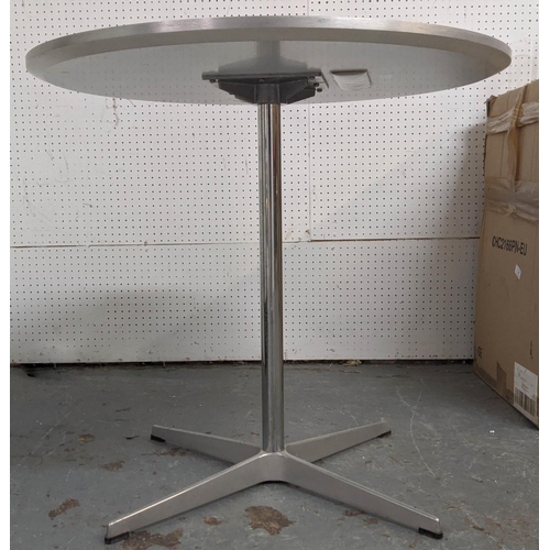 364 - FRITZ HANSEN A622 CAFE TABLE, by Arne Jacobsen, 70cm x 75cm.