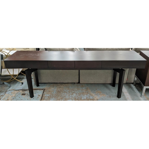 368 - GIORGETTI TIME CONSOLE TABLE by Massimo Scolari, 227cm x 51cm x 77cm.