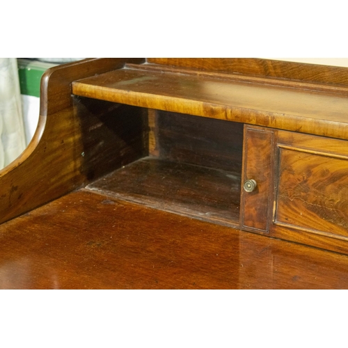 236 - SIDEBOARD, Regency mahogany, circa 1810, with sliding doors above a further door, two middle drawers... 