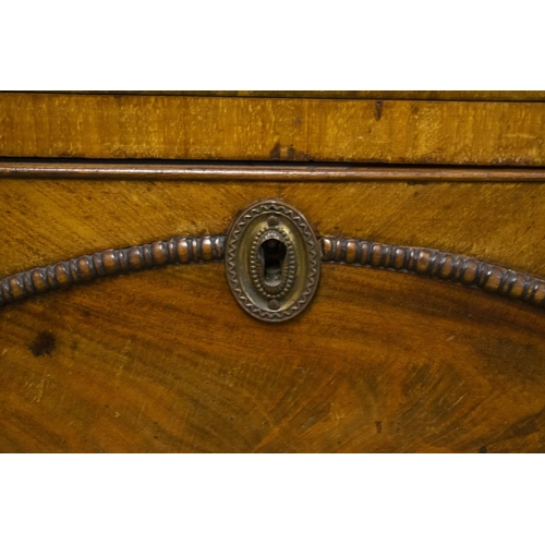 236 - SIDEBOARD, Regency mahogany, circa 1810, with sliding doors above a further door, two middle drawers... 