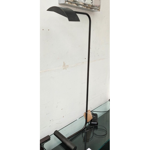 417 - DESK LAMP, contemporary design, bronze, 95cm H.