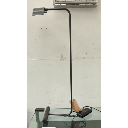 417 - DESK LAMP, contemporary design, bronze, 95cm H.