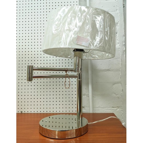 448 - LAUREN RALPH LAUREN HOME TABLE LAMPS, a pair, 50cm H, swing arm design, with shades. (2)